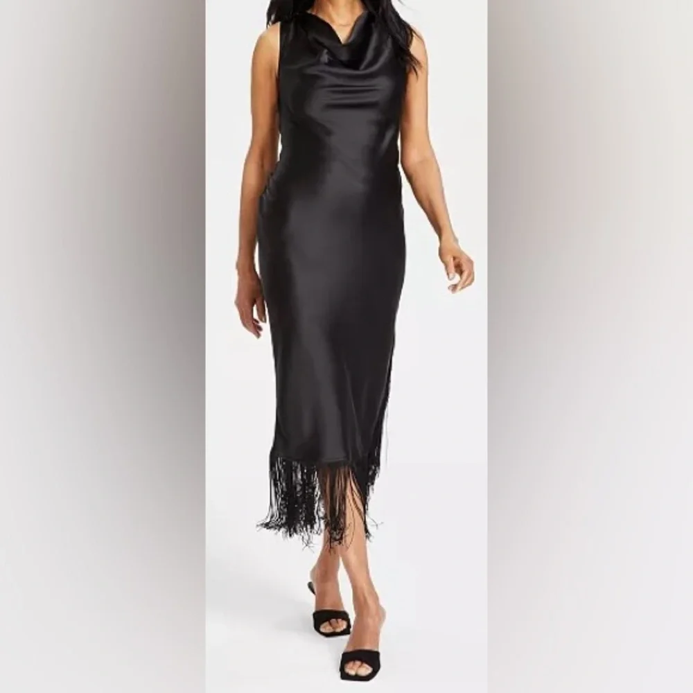 INC Fringed-Hem Maxi Dress - Picture 1 of 11